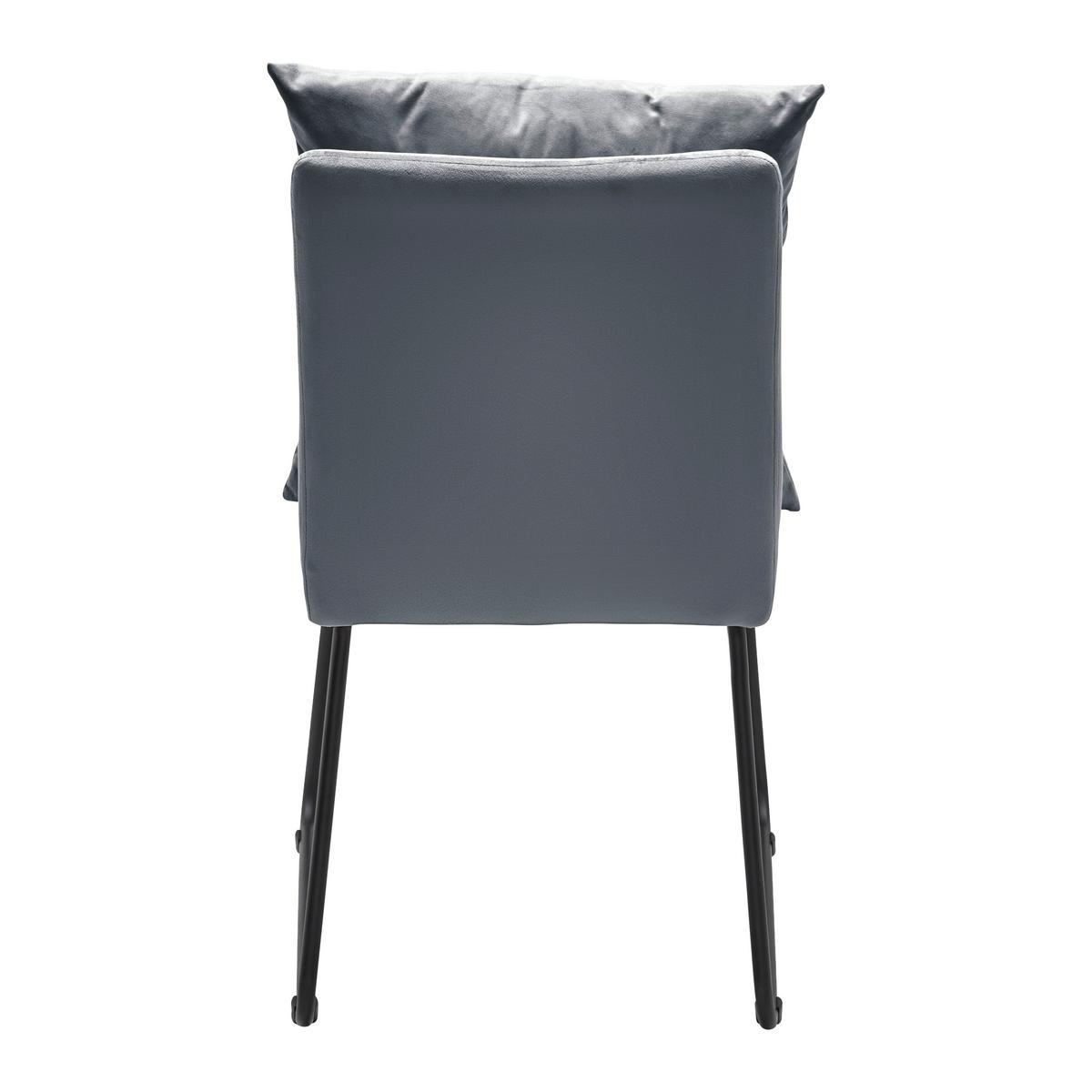 KRZESŁO BONO - czarny/szary, Modern, metal/drewno (44/90/58cm) - Bessagi Home