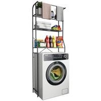 WASCHMASCHINENSCHRANK TUBAS L - Schwarz, Modern, Kunststoff/Metall (60/167/24cm) - MID.YOU