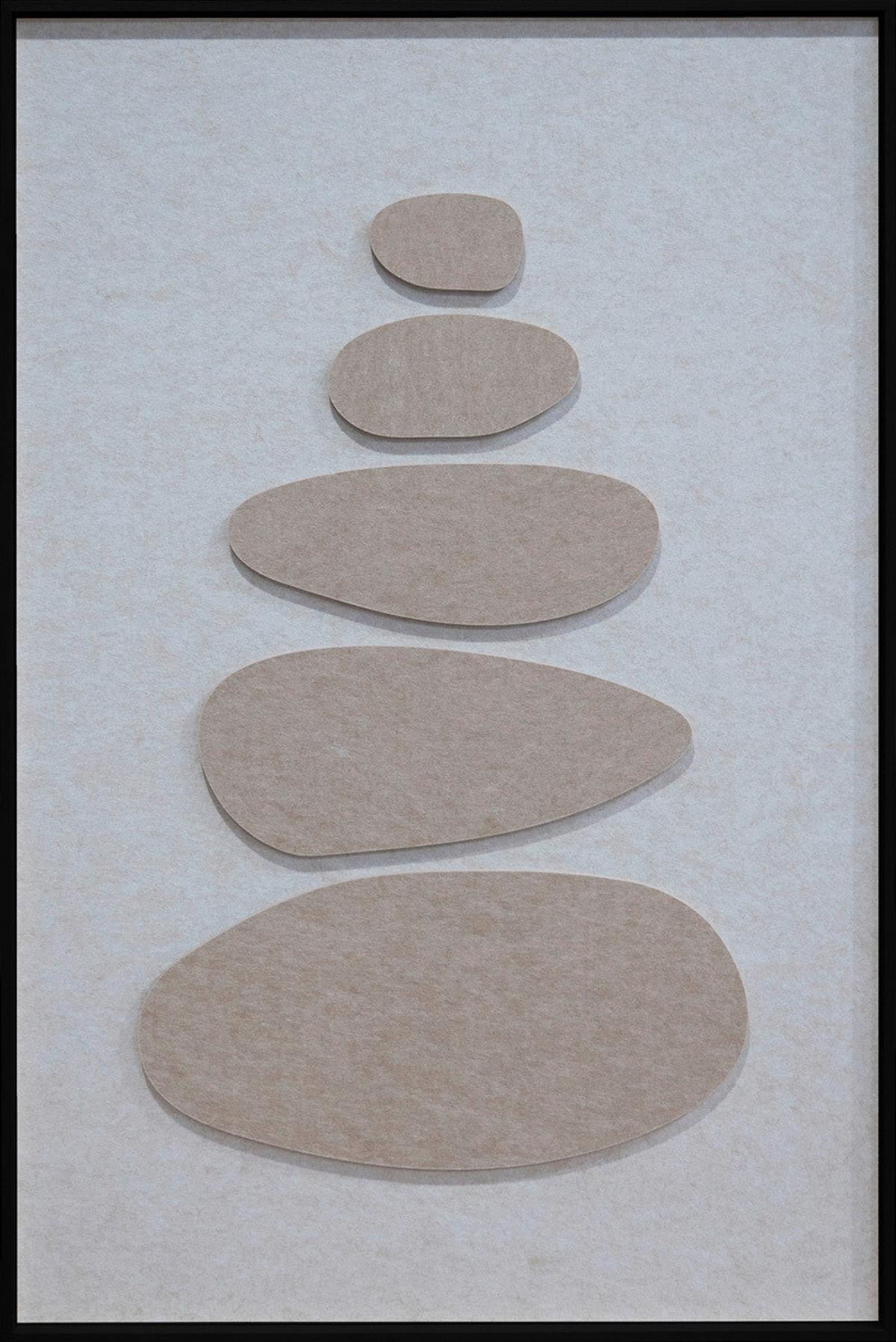 BILD SCA-FELTRO-ACUSTICO-009A - Beige/Schwarz, Basics, Holz/Kunststoff (80/120/10cm)