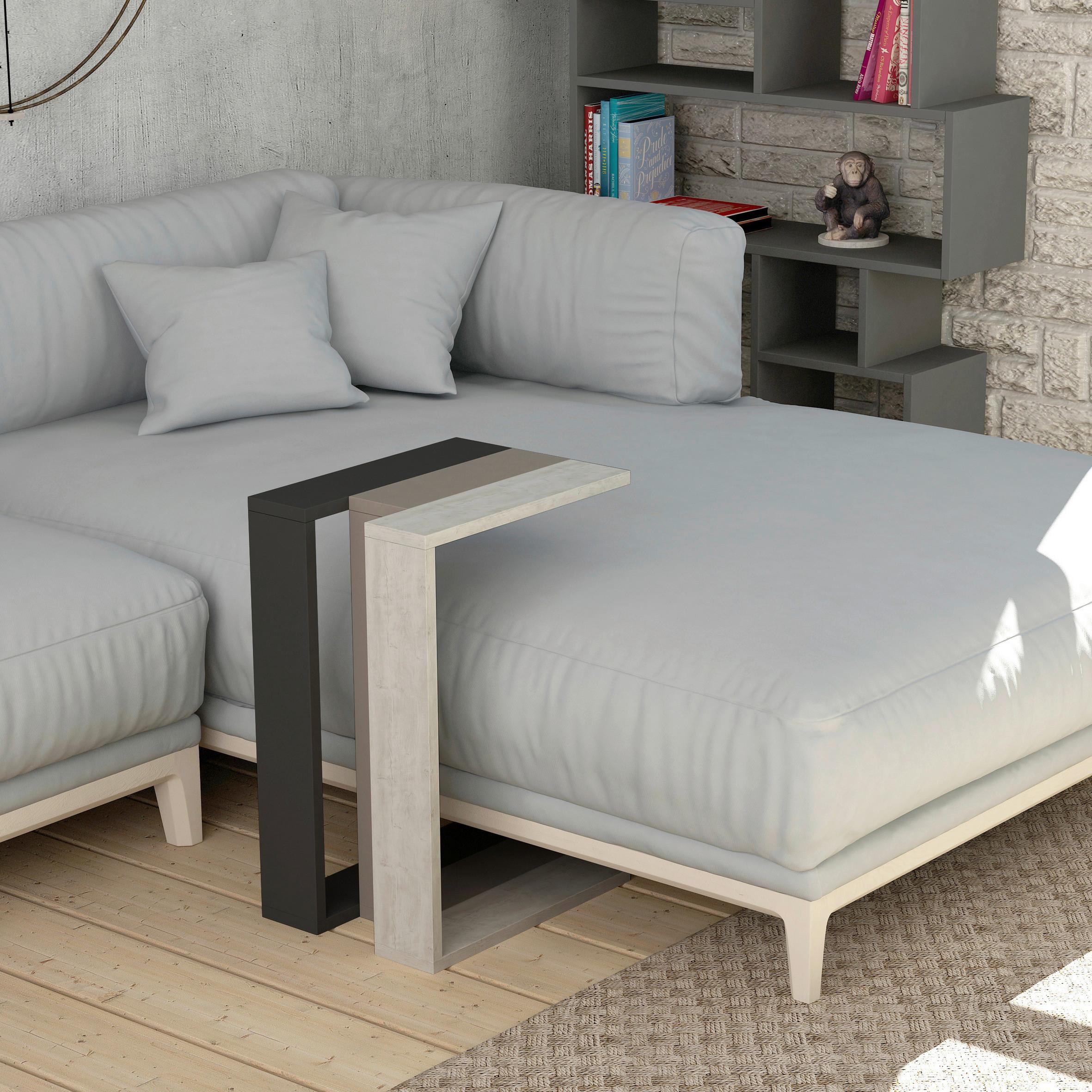 Mizica Muju - siva/antracit, Design, leseni material (30/40/57cm) - Livetastic