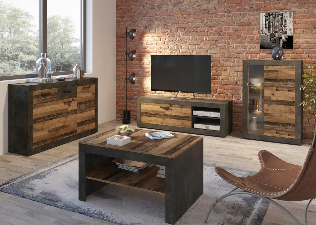 Stolić Kassel - boje hrasta, Romantično / ladanjski, drvni materijal (90/51,5/63cm) - Modern Living