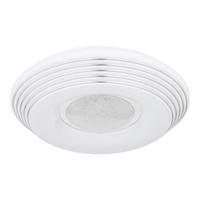 Stropna Led-svetilka Pillo, S Sijalko - barve kroma/bela, Design, kovina/umetna masa (39/8,3cm) - Globo