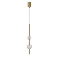 Led-hängeleuchte Lp-719/2pf Gd Vaku - Goldfarben, Konventionell, Metall (8/8/120cm)