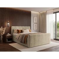 Boxbett Dana Plus Beige ca.140x200cm - Beige/Schwarz, Kunststoff/Textil (140/200cm) - Based