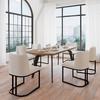 STOEL LIARA - Lichtgrijs/Zwart, Modern, Hout/Textiel (52/81,5/57cm) - Bessagi Home