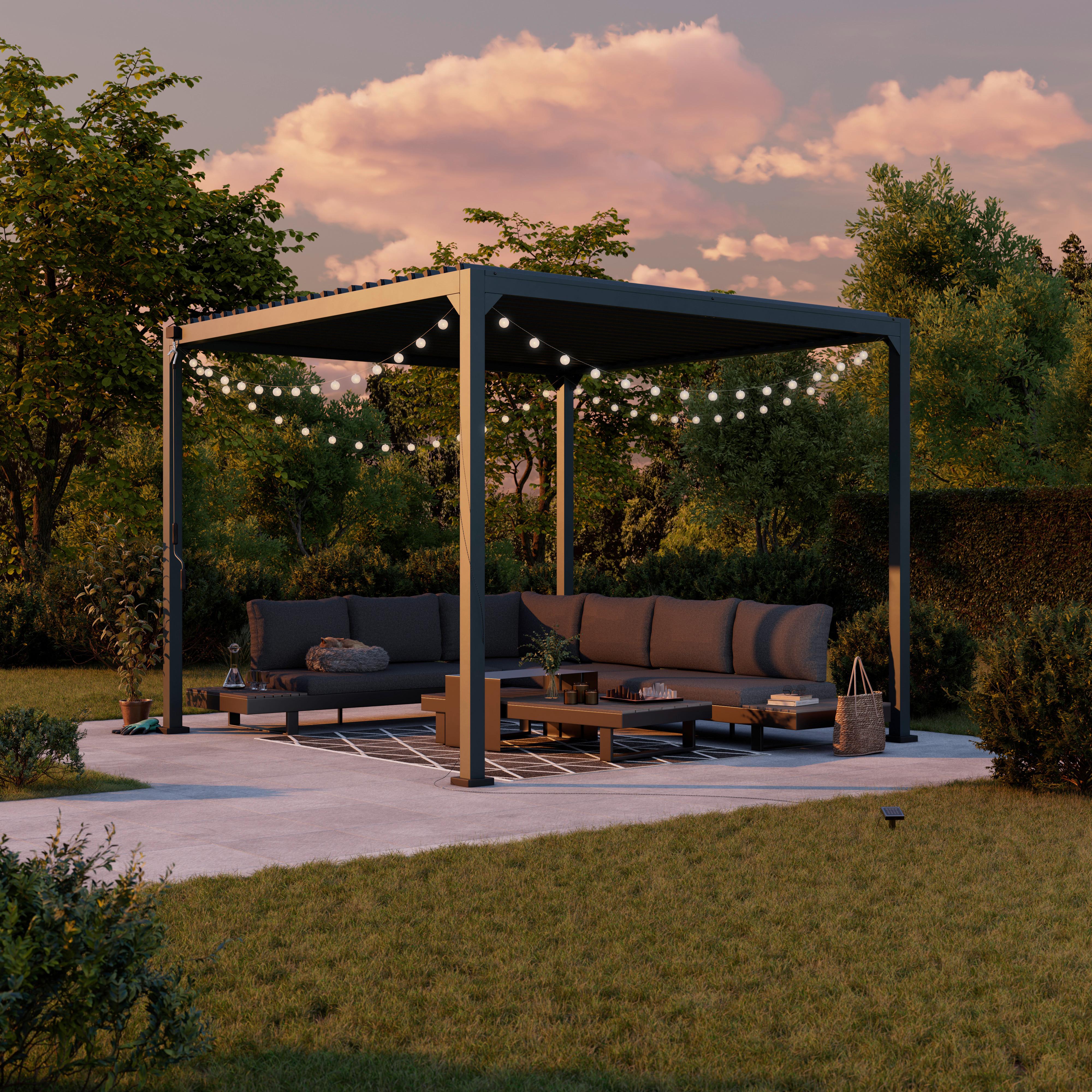 Paviljon Sunny - antracit, Moderno, kovina (300/227/300cm) - Mömax