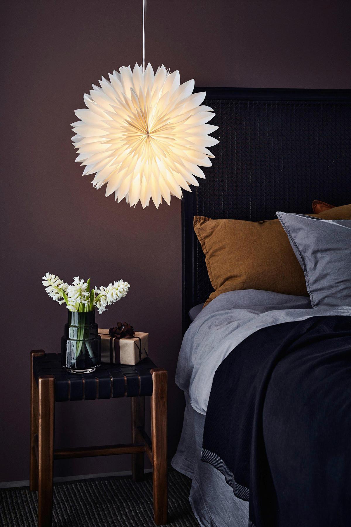 LED-Dekoleuchte Solina Pendant Star 45 Grau max. 6 Watt - Grau, Basics, Papier (48/48/14cm) - Markslöjd