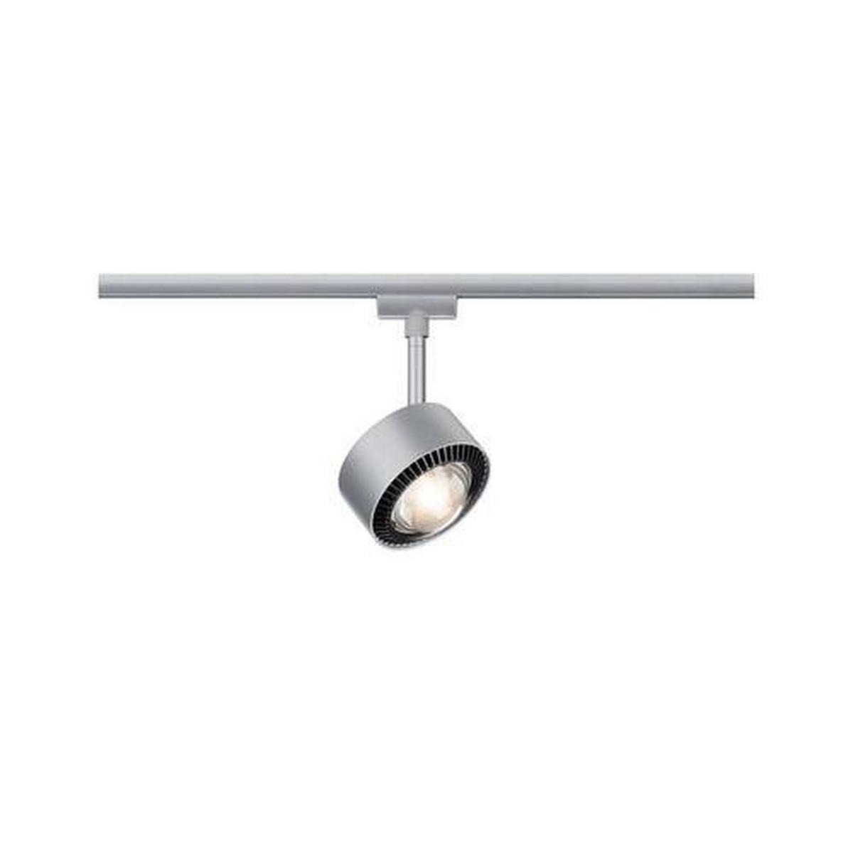 Schienensystem-Strahler Spot Aldan max. 9 Watt - Chromfarben/Schwarz, Basics, Kunststoff/Metall (9,8/1,7cm) - Paulmann