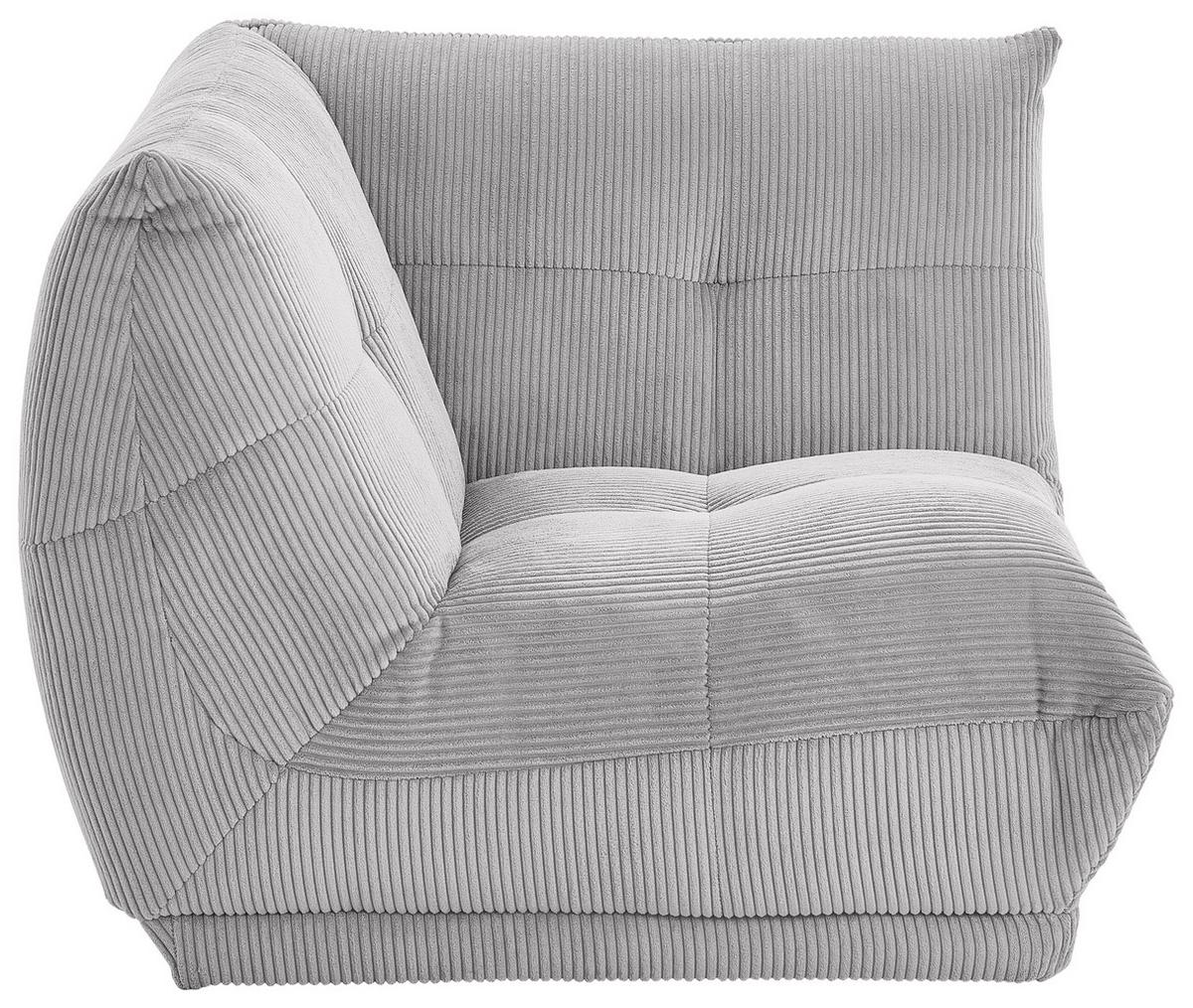 Modul Sofa Giselle Ecke Grau - Grau, Trend, Textil (105/80/105cm) - Livetastic