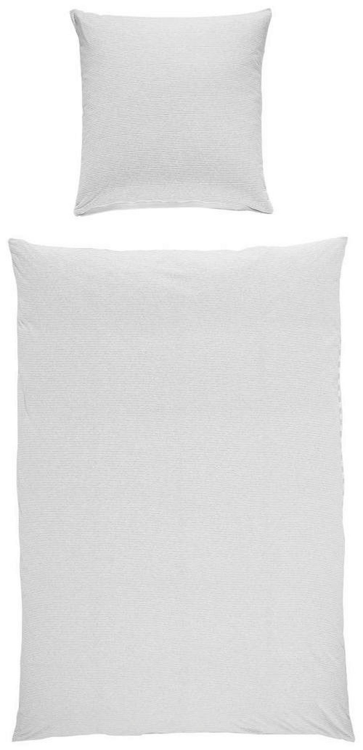 POŚCIEL DWUSTRONNA FAGARA - kolor srebrny, Konventionell, tkanina (155/220cm) - Bio:Vio