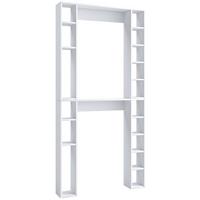 Waschmaschinenschrank TINOLI Weiß ca. 98x199x18cm - Weiß, MODERN, Holzwerkstoff (98/199,5/18cm) - MID.YOU