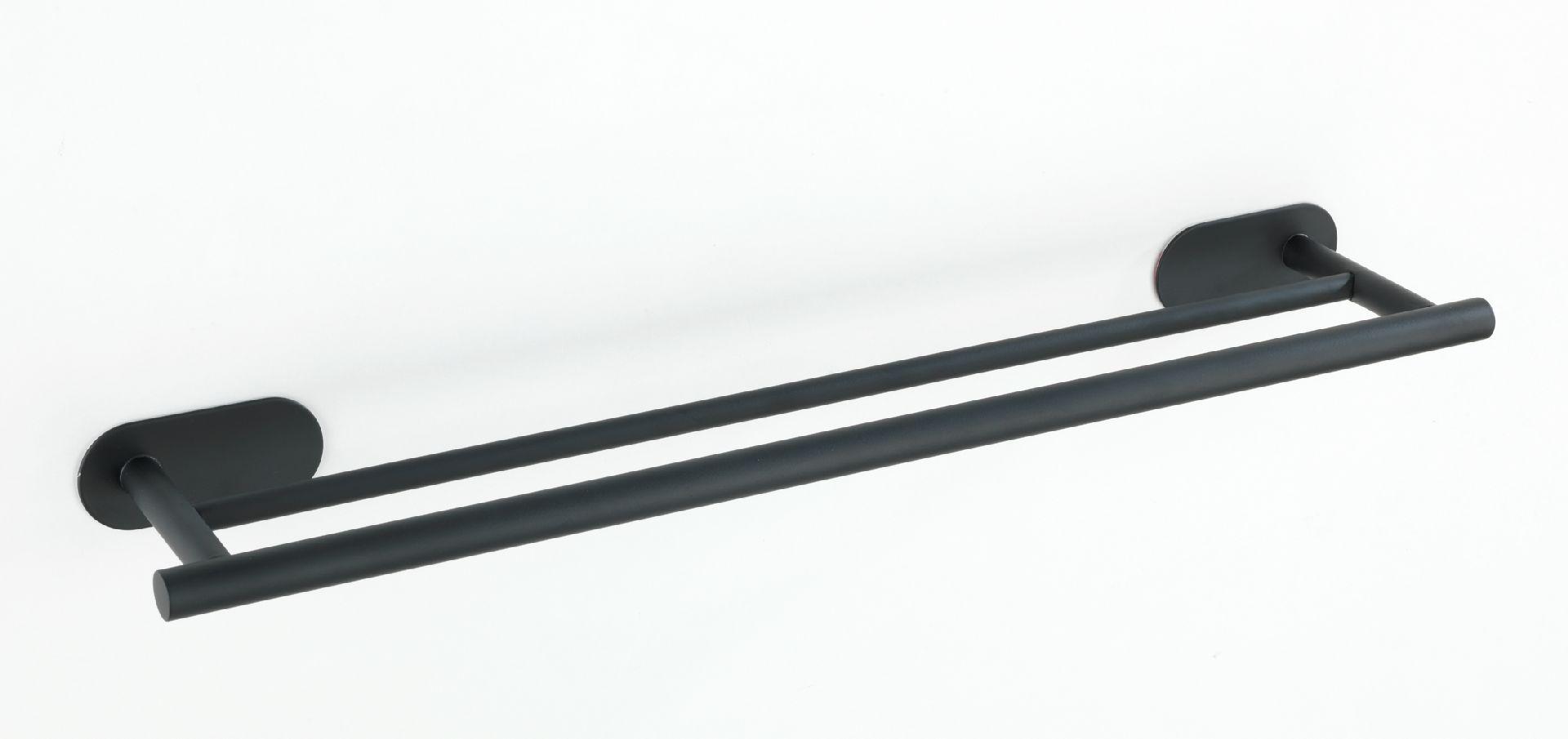Suport pentru prosop Orea Black - negru, Modern, metal (59,5/4,5/12cm) - Wenko