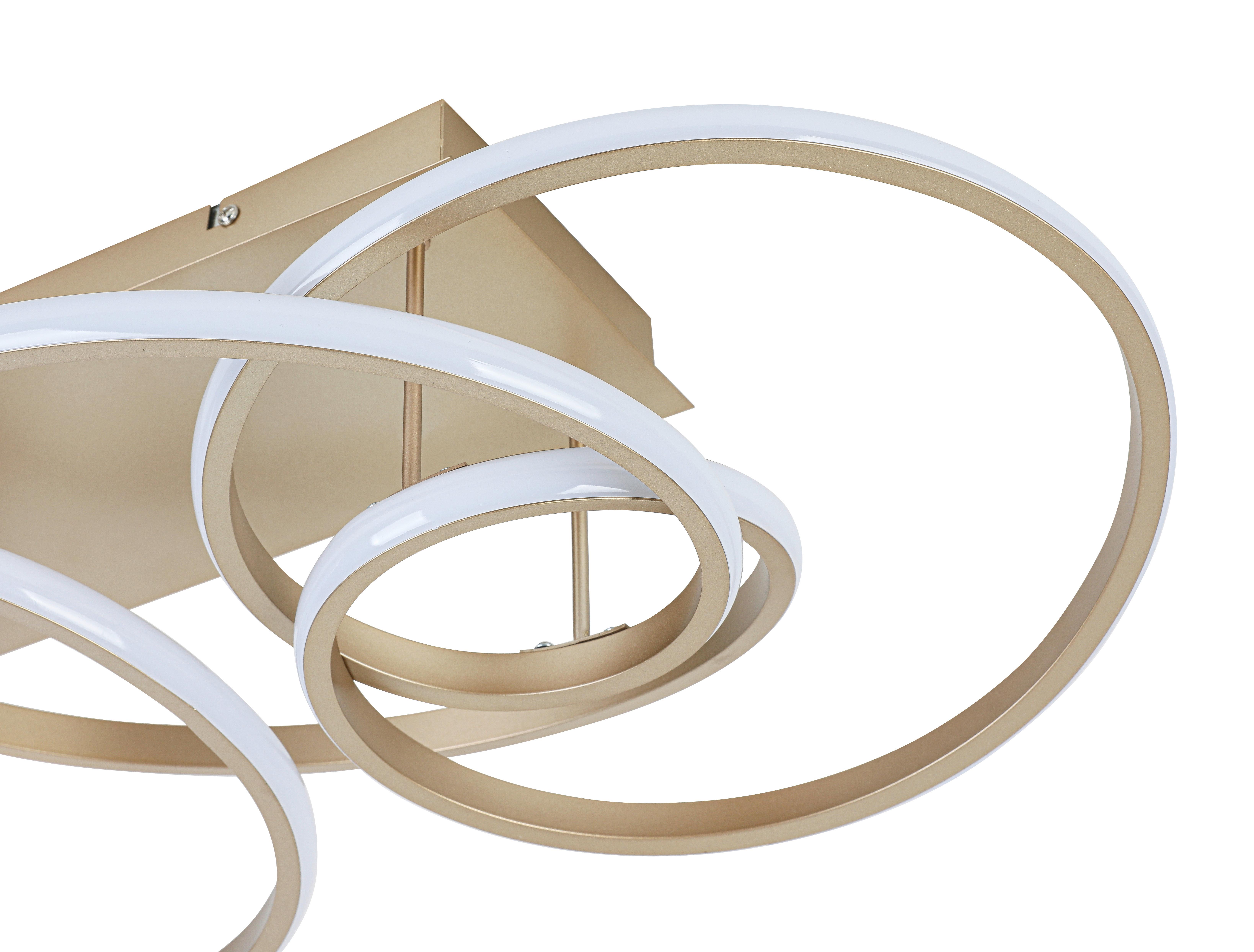 LED-TAKLAMPA JULI - cappuccino, Modern, metall/plast (70/40/25cm) - Premium Living