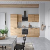 Küchenleerblock Structura High o. Geräte Eiche - Schieferfarben/Eichefarben, MODERN, Holzwerkstoff/Metall (270cm) - Nobilia