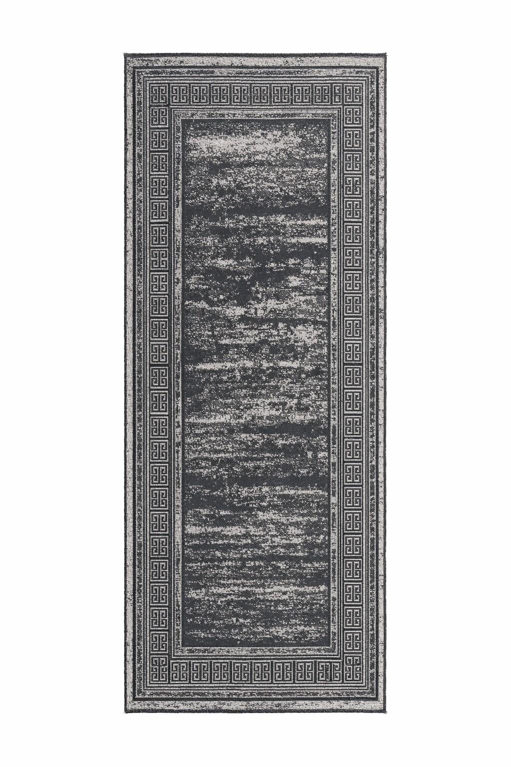 Flachwebeteppich Kalea 325 Grau 80x150 - Grau, Basics, Textil (80/150cm) - Kayoom