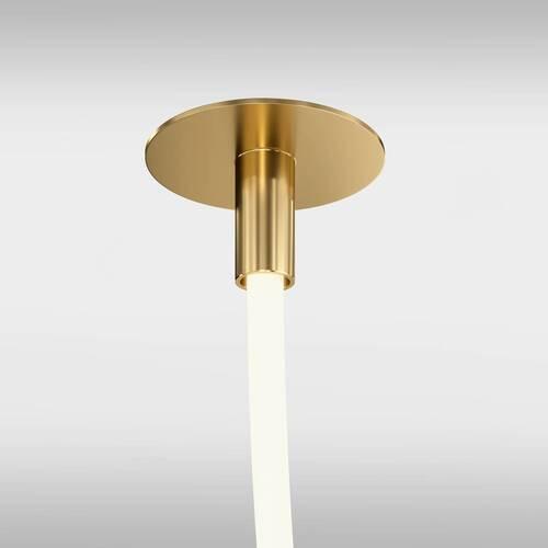 Pendelleuchte Tau Goldfarben max. 40 Watt - Goldfarben, Trend, Kunststoff/Metall (400/10/9cm) - MAYTONI