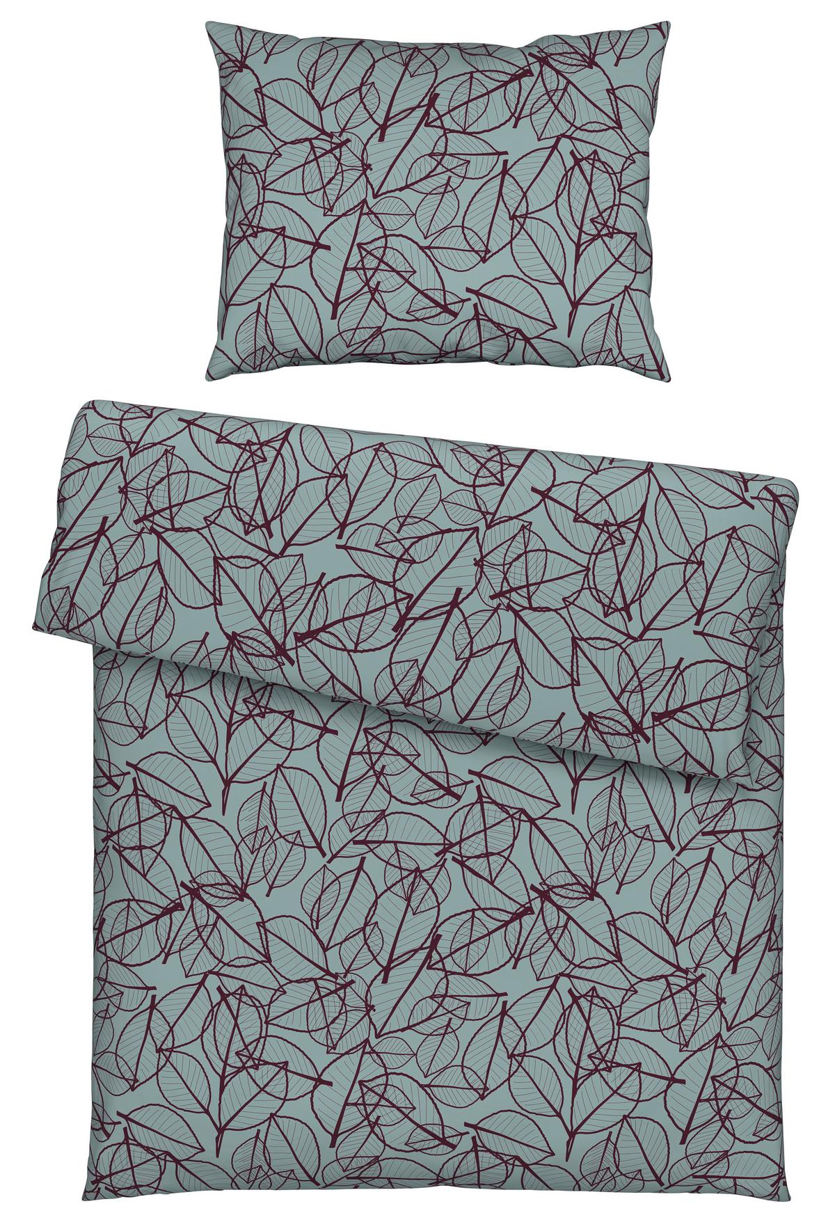 Ágyneműhuzat-garnitúra Blätterwald - zöld, Modern, textil (140/200cm) - Modern Living