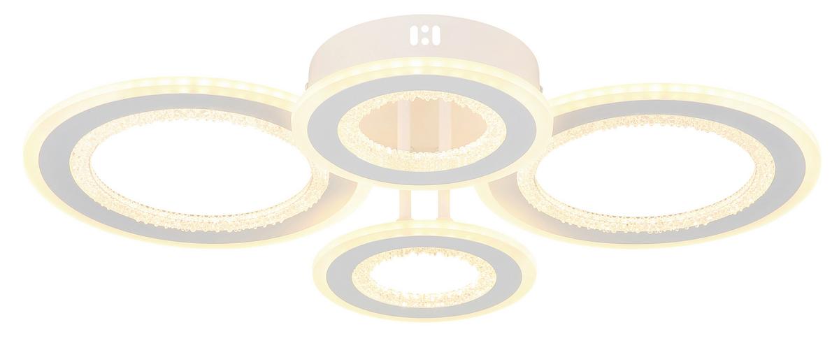 Led-deckenleuchte 67372-54 Anthony - Klar/Weiss, Design, Kunststoff/Metall (59/42/12cm) - Globo