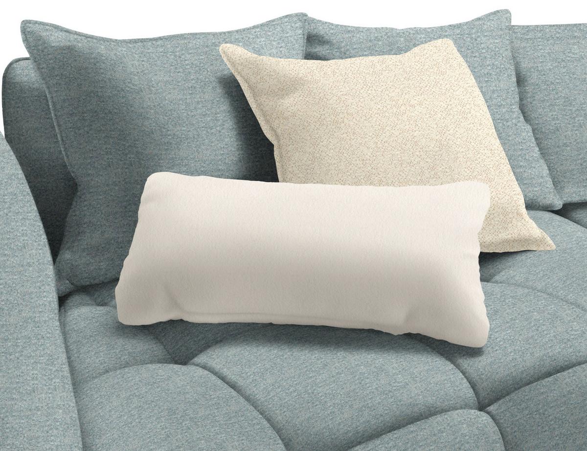 Boxspringsofa Sofi Hellblau - Creme/Schwarz, MODERN, Textil (294/93/152cm) - Premium Living