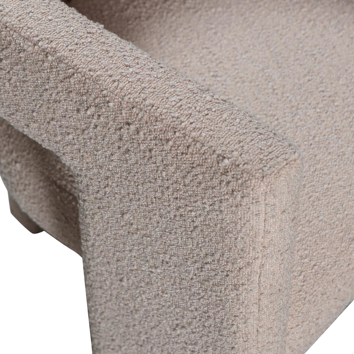 Sessel Tiwa Beige Bouclé - Beige, Design, Textil (64/70/64cm) - Livetastic