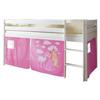 Pograd Malte, 90x200, Bor, Masivno, Pink - pink/bela, Natur, les (90/200cm) - MID.YOU