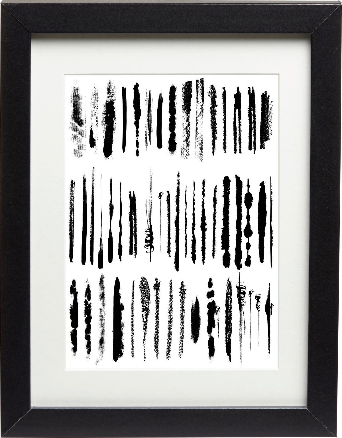 Bilderrahmen Gitta in Schwarz ca. 18x24cm - Schwarz, MODERN, Glas/Holzwerkstoff (18/24cm) - Modern Living
