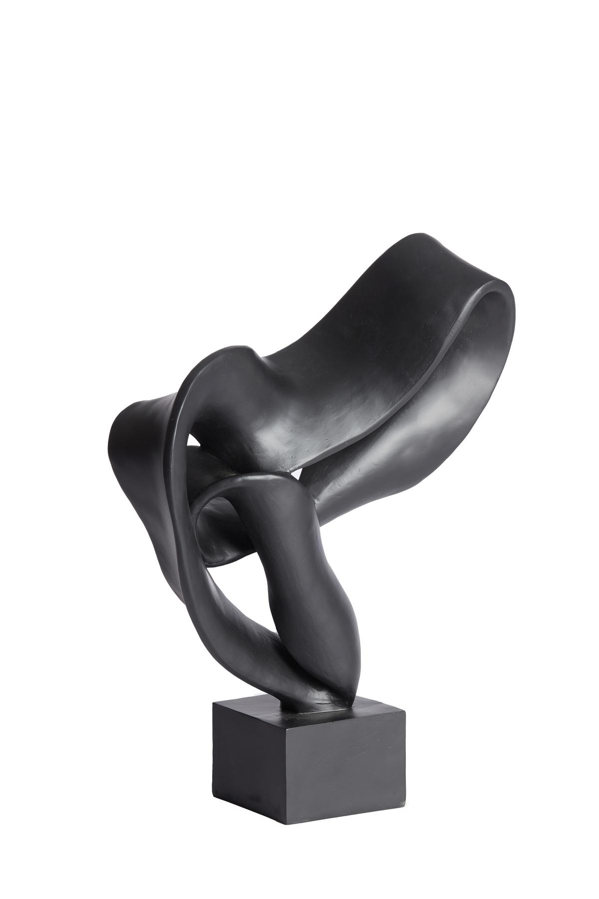 RZEŹBA 7488912 KAJAN - czarny, Basics, tworzywo sztuczne (14.5/44.5/33cm) - Light & Living