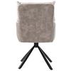 STOL MED ARMSTÖD SOPHIE - beige/svart, Modern, metall/textil (60/93/67cm) - Premium Living