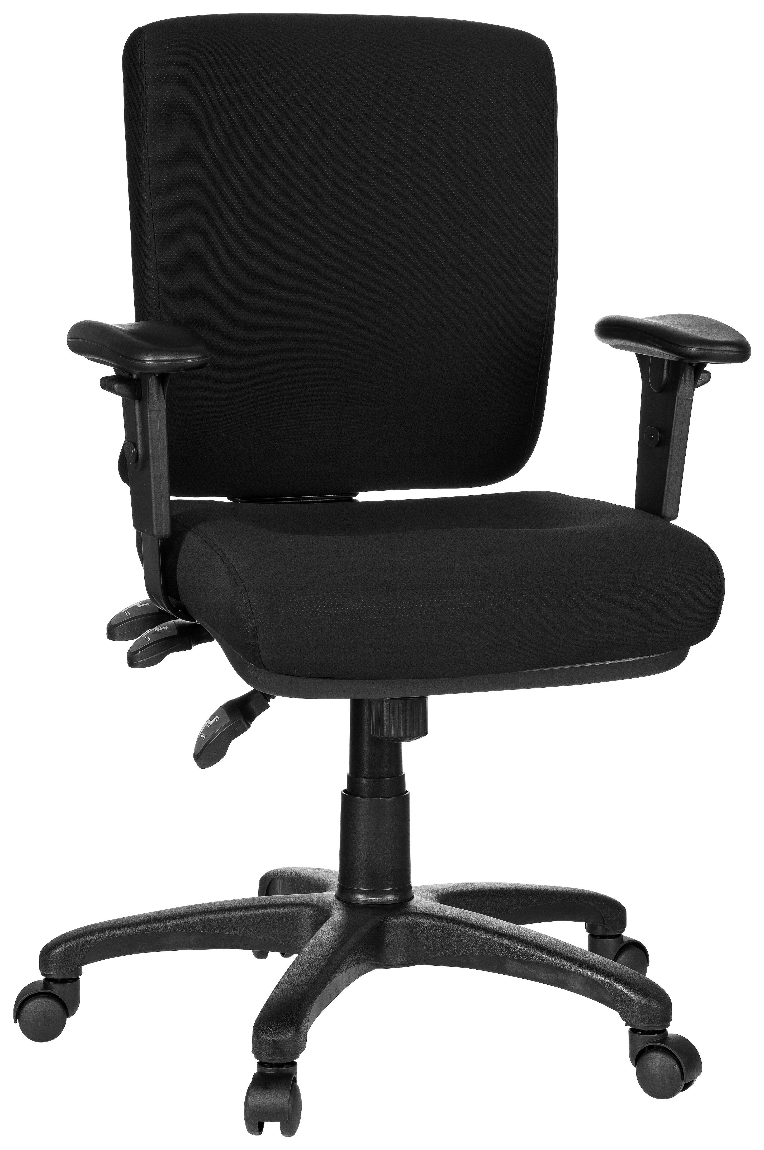 Pisarniški Stol Zenit Base, Črna - črna, Basics, umetna masa/tekstil (56/114/45cm) - MID.YOU