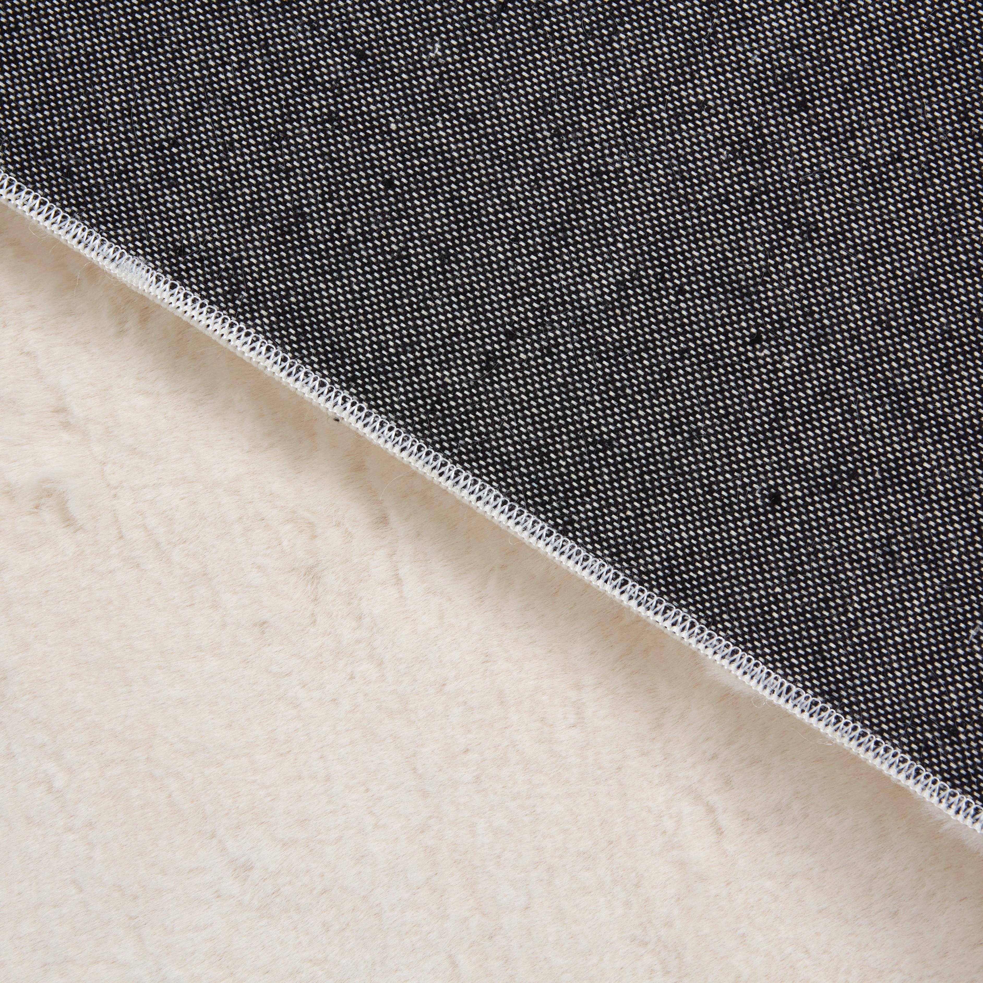 VÄVD MATTA FUZZY 2 - cremefärgad, Modern, textil (120/170cm) - Mömax