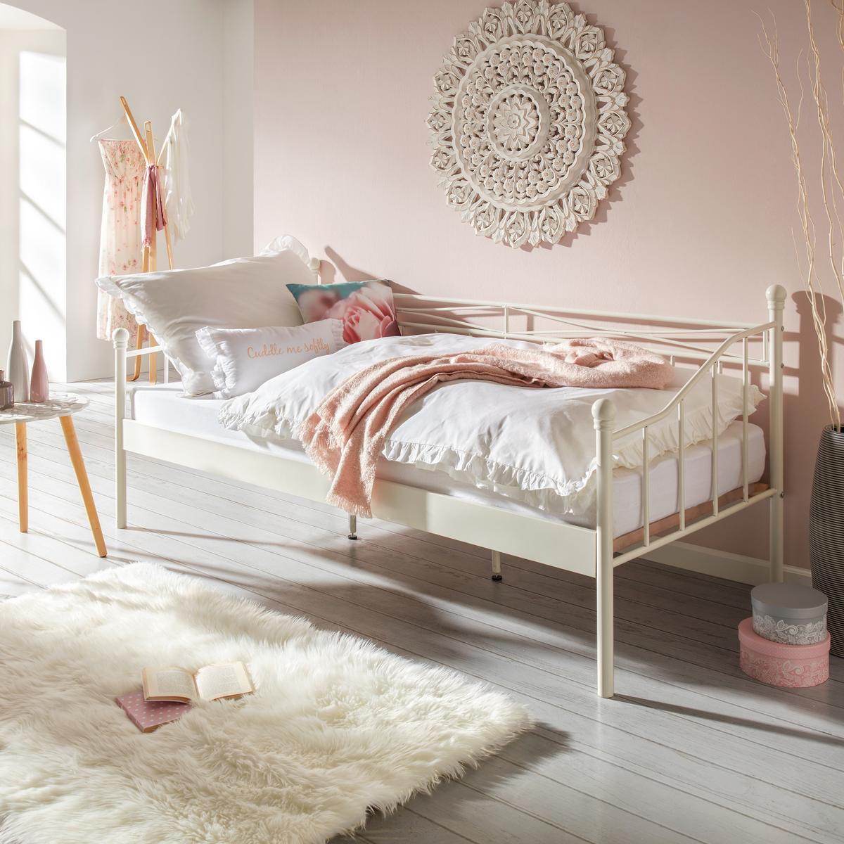 Wanddeko in Weiß - Weiß/Grau, ROMANTIK / LANDHAUS, Holzwerkstoff/Metall (90/90/5cm) - Mömax