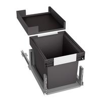 Einbauabfallsammler 526304 Schwarz 30l - Schwarz, MODERN, Kunststoff (35,3/50,2/45,1cm) - Blanco