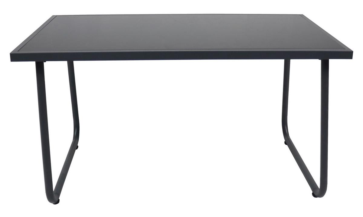 LOUNGEGARNITUR LEXILA 920575 4-TLG - Anthrazit/Schwarz, Modern, Glas/Kunststoff - MID.YOU