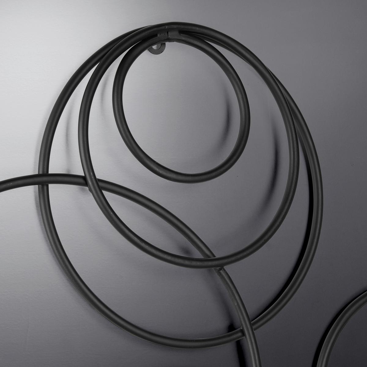 DEKORACJA ŚCIENNA ZOE - czarny, Modern, metal (60/60/3,5cm) - Premium Living