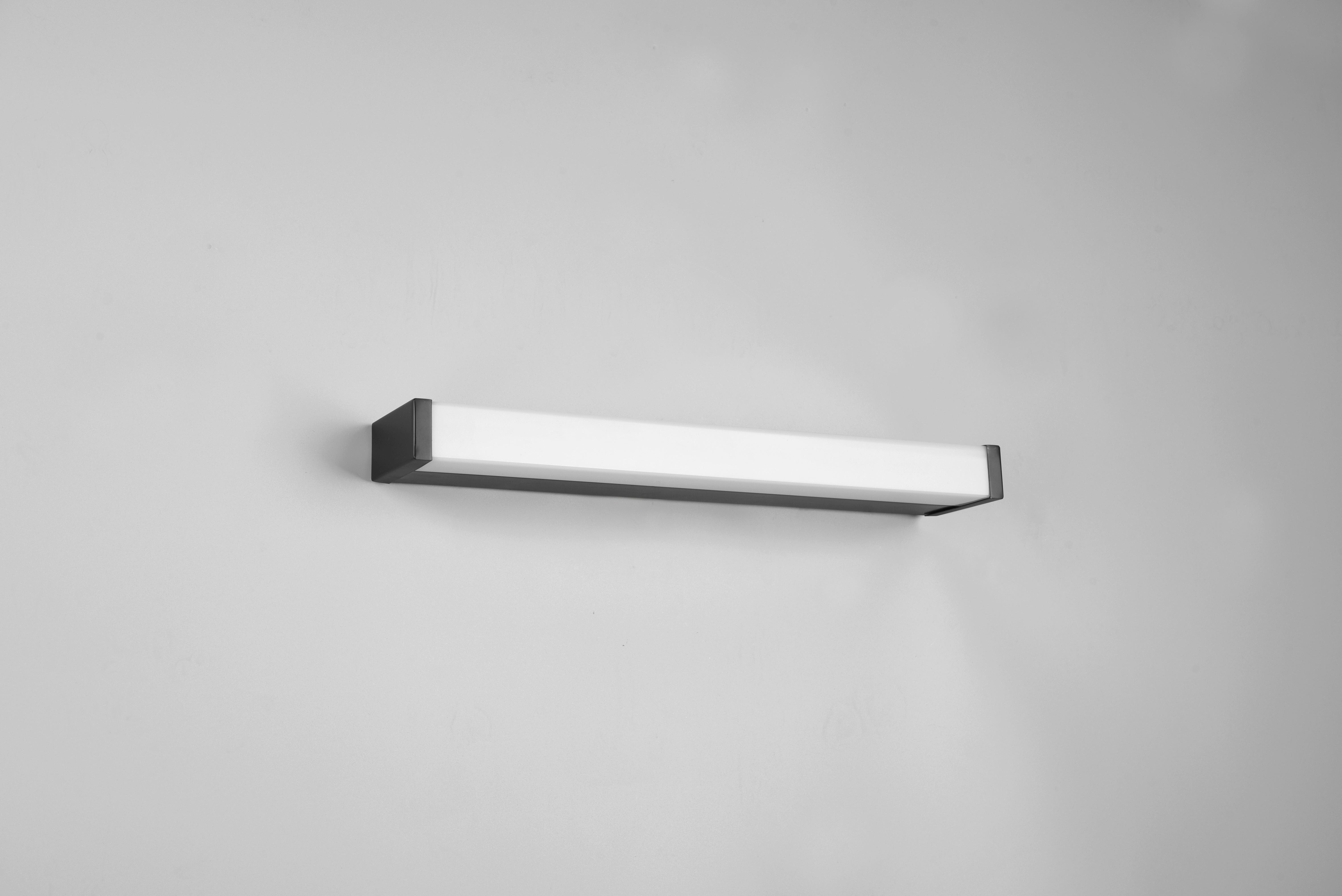 LED-Wandleuchte Fabio in Schwarz/Weiß max. 6 Watt - Schwarz/Weiß, Basics, Kunststoff/Metall (3,8/42,5/7,9cm) - Trio Leuchten