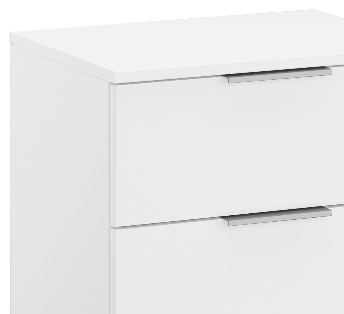 NOPTIERA ALABAMA - alb, Modern, material pe bază de lemn (47/62/42cm) - Modern Living