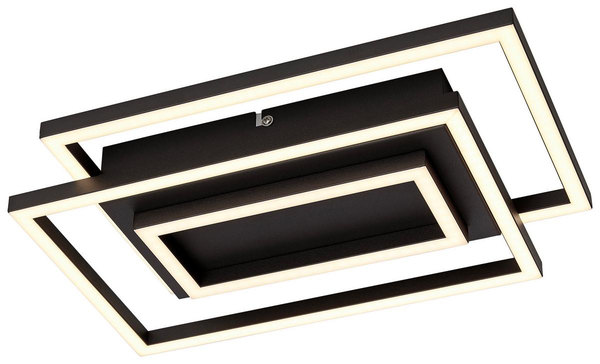 LAMPA SUFITOWA LED TRIPLE QUATTRO *SBN* - czarny, Trend, tworzywo sztuczne/metal (35/24/6cm) - Novel