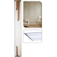 Fali Dekoráció Linea - fehér, Modern, műanyag (80/120cm)