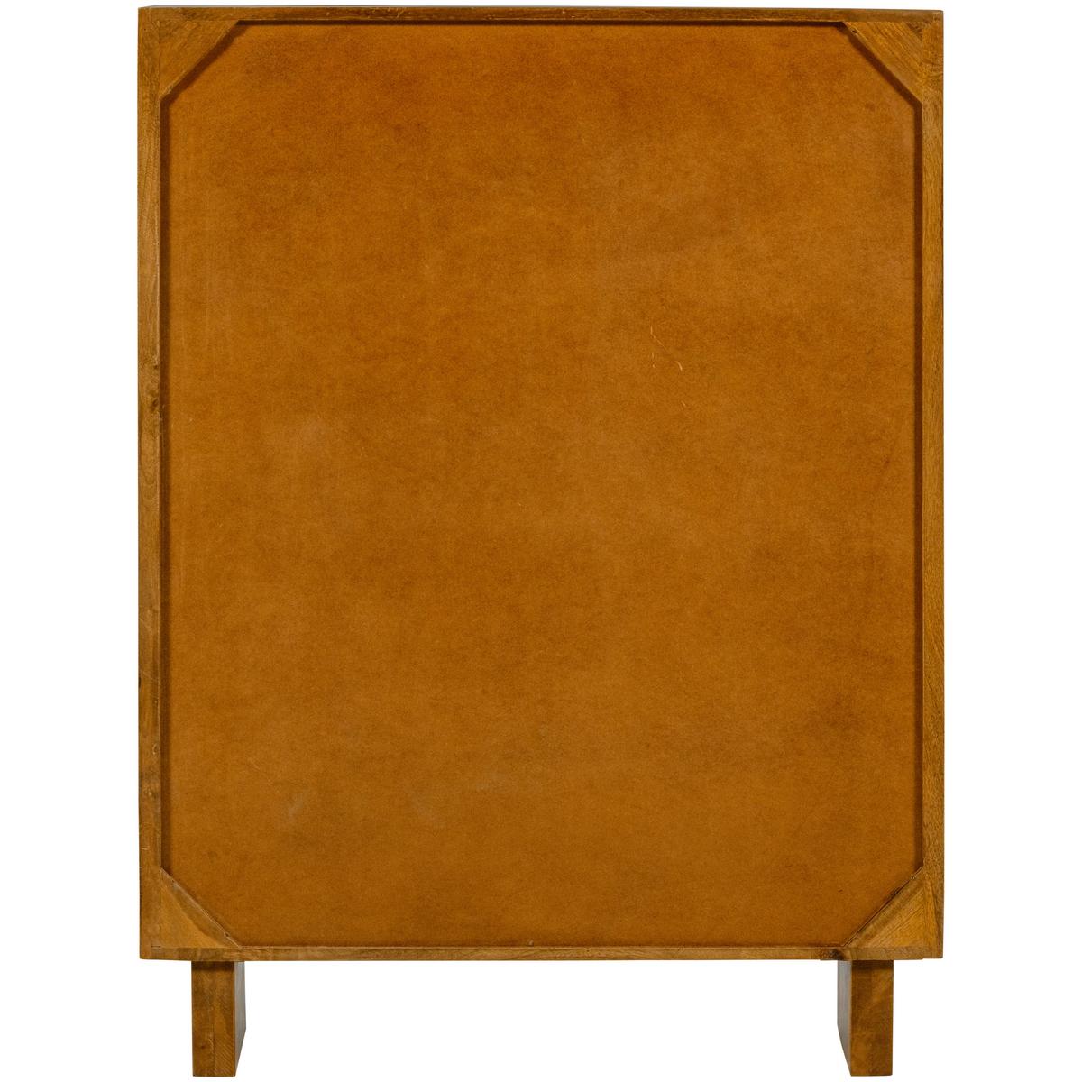 Vitrine Kella Naturfarben B: 100 cm - Naturfarben, Design, Glas/Holz (100/132/44cm) - Livetastic