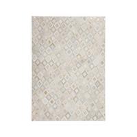 FLACHWEBETEPPICH SPARK 110 ELFENBEIN/G 120X170 - Beige/Goldfarben, Design, Leder (120/170cm) - Kayoom