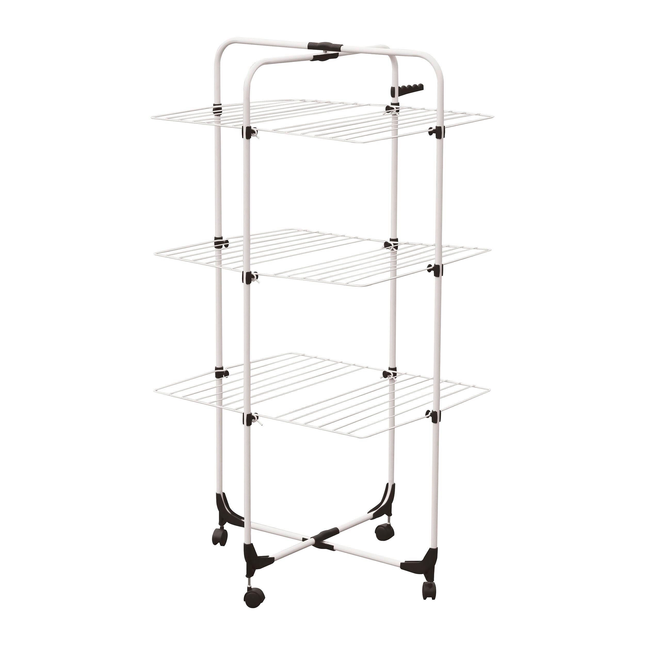 Turmwäschetrockner 130112 - Weiss, Basics, Metall (70/137cm) - Spirella