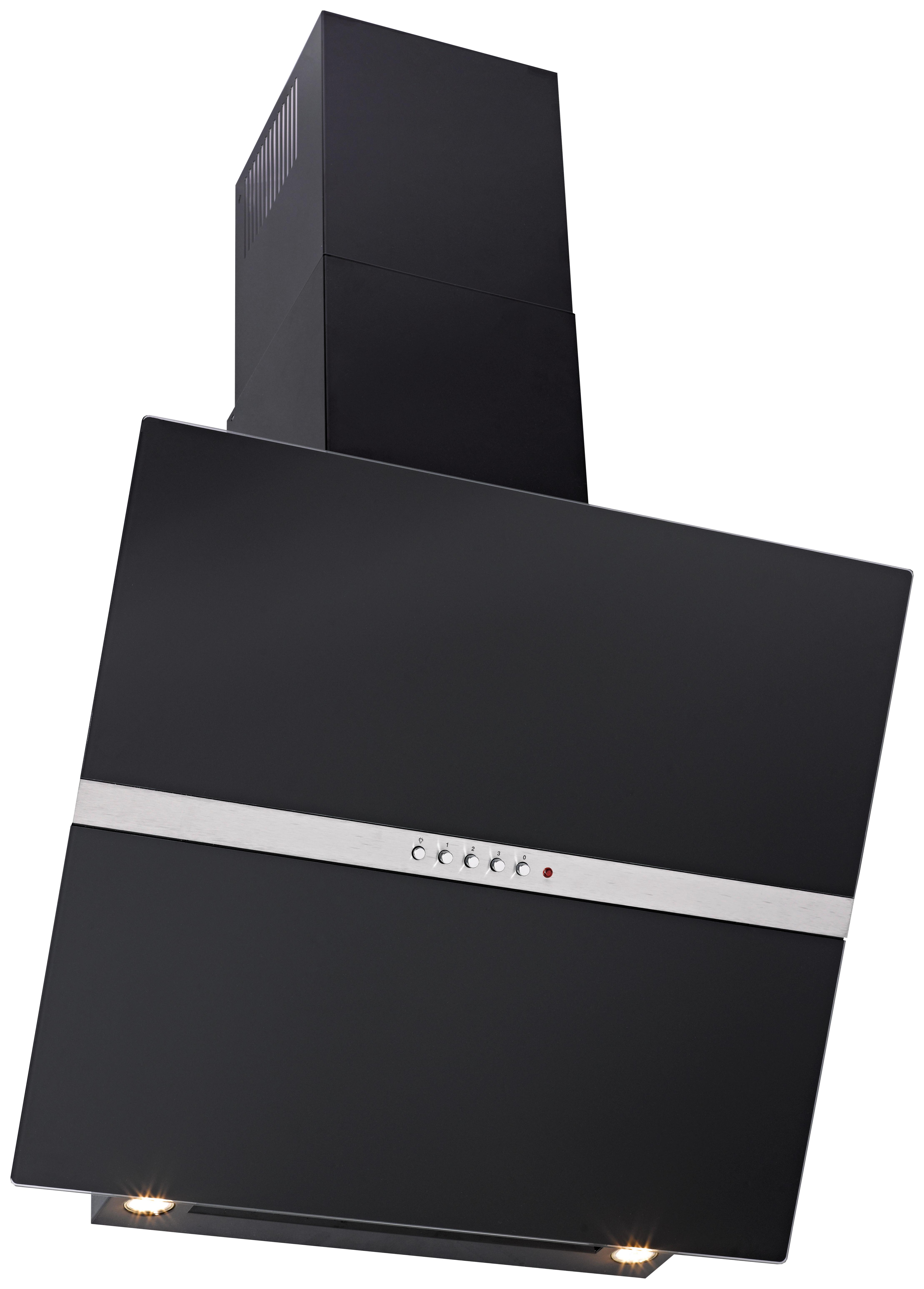 Dunstabzugshaube 5550027 - Schwarz, Glas/Metall (60/106/38,5cm) - HKT