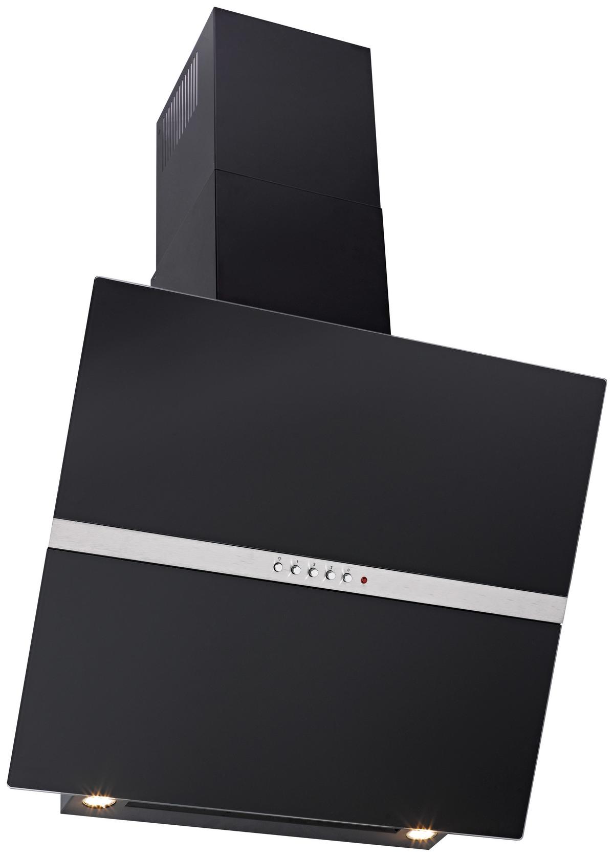 Dunstabzugshaube 5550027 - Schwarz, Glas/Metall (60/106/38,5cm) - HKT