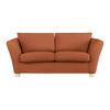 2-Sitzer-Sofa Devado Koralle Cord - Koralle/Naturfarben, Holz/Textil (190/70-85/95cm) - Mömax