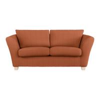 2-Sitzer-Sofa Devado Koralle Cord - Koralle/Naturfarben, Holz/Textil (190/70-85/95cm) - Mömax