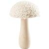 Dekopilz Hanna Beige - Beige, Konventionell, Holz/Textil (9/15cm) - Modern Living