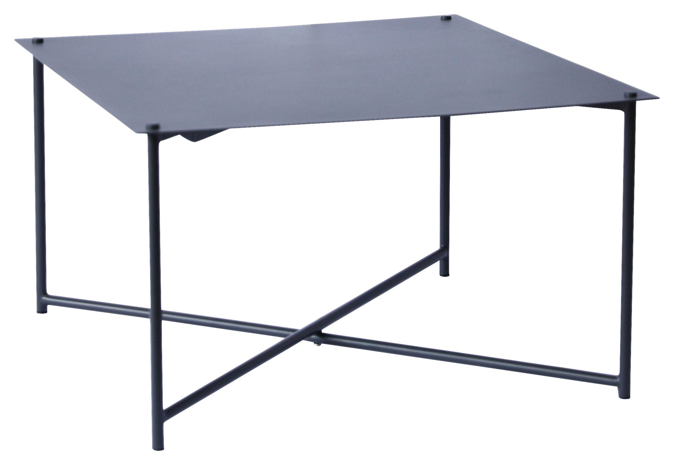 STOLIK KAWOWY BARRY -EXKLUSIV- - antracytowy, Design, metal (70/70/42cm) - Xora