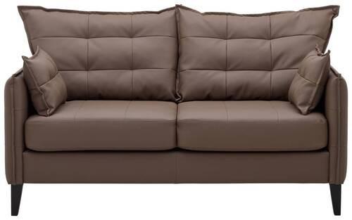 Dvosed Brief, Rjava, Videz Usnja - temno rjava/rjava, Basics, tekstil/usnje (162/100/90cm) - Livetastic
