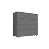 Kommode Mailand Typ 3 Anthrazit - Anthrazit/Schwarz, MODERN, Holzwerkstoff/Kunststoff (79/73/33cm) - MID.YOU
