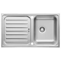 Pomivalno Korito Respekta, 86x50cm - barve nerjavečega jekla, Basics, kovina (86/17,5/50cm) - Respekta